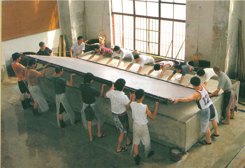 2000年中国宣纸集团公司捞纸二丈宣