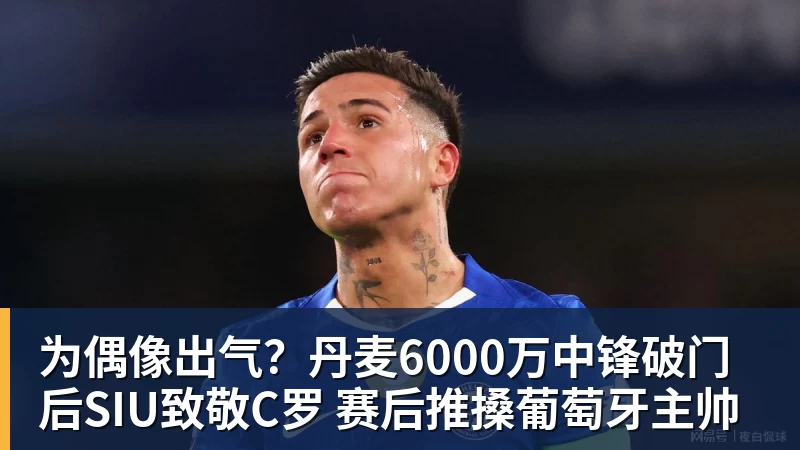 为偶像出气？丹麦6000万中锋破门后SIU致敬C罗 赛后推搡葡萄牙主帅